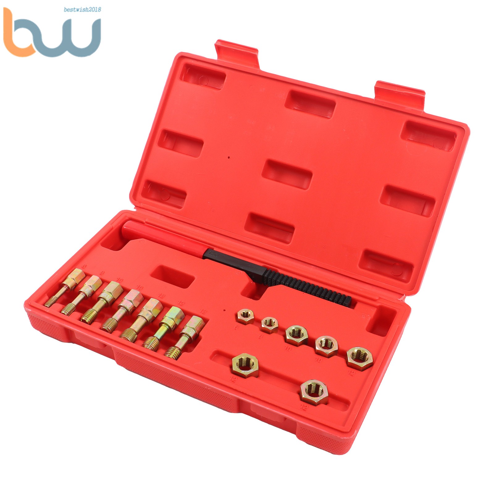 15-Piece M6 M8 M10 M12 Thread Restorer Tool Thread Ret Metric Thread Chaser Set