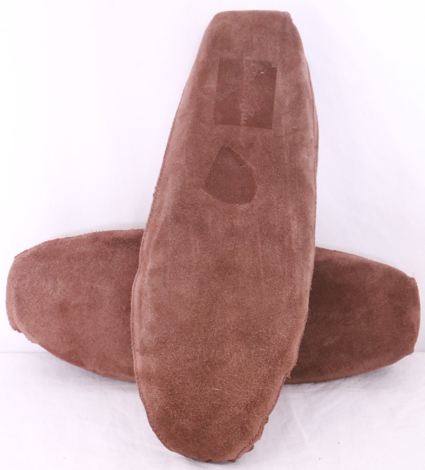 Eddie Bauer 1191 Dark Brown Suede Shearling Bow Moccasin Slippers Shoe Men's 7 M