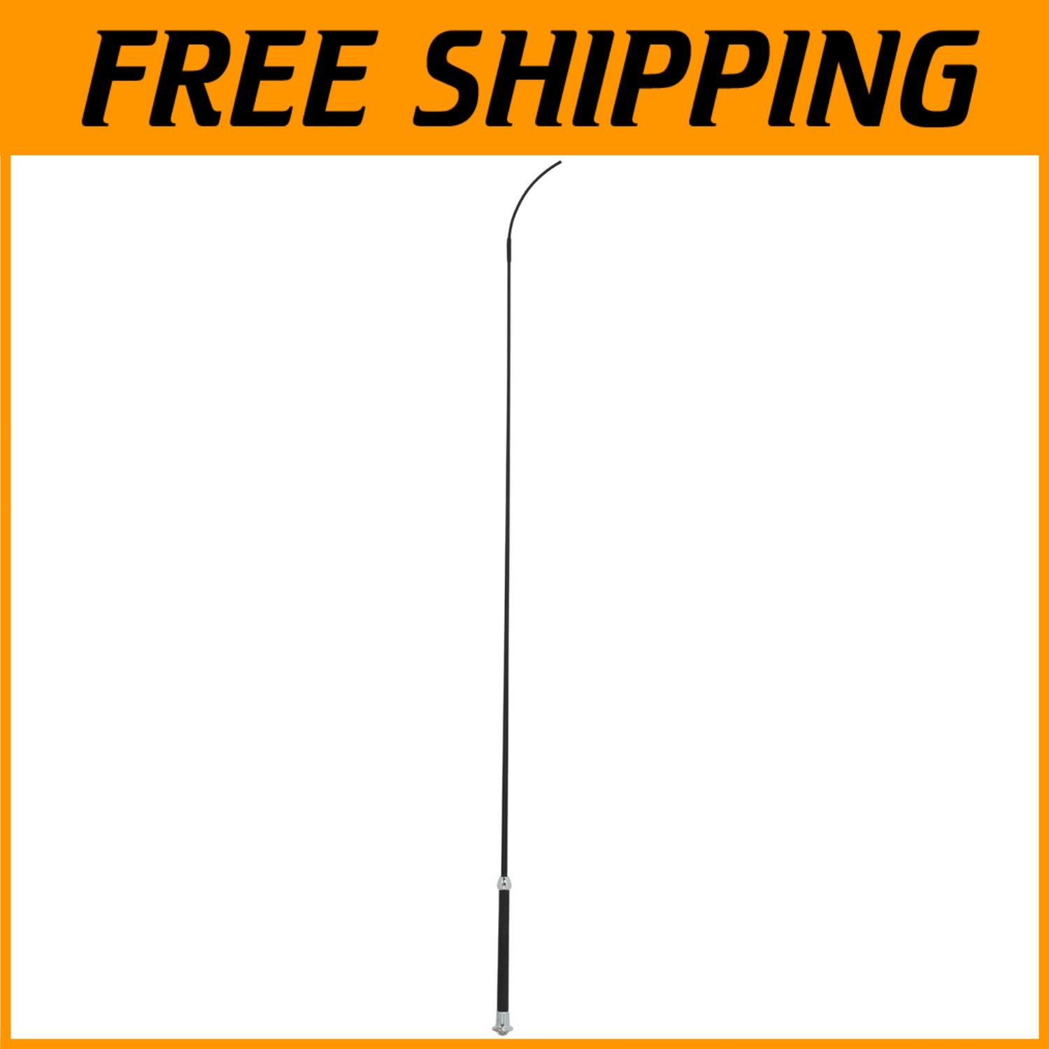 Chrome Tipped Pig Show Whip for Precision Handling*