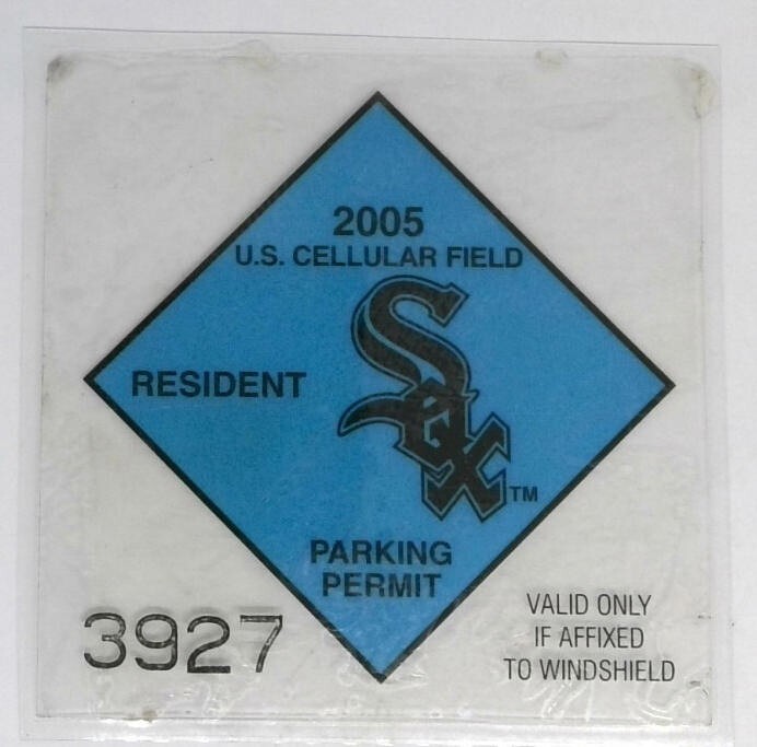 2005 U.S. Cellular Field Chicago White Sox Pass Admission Sticker License