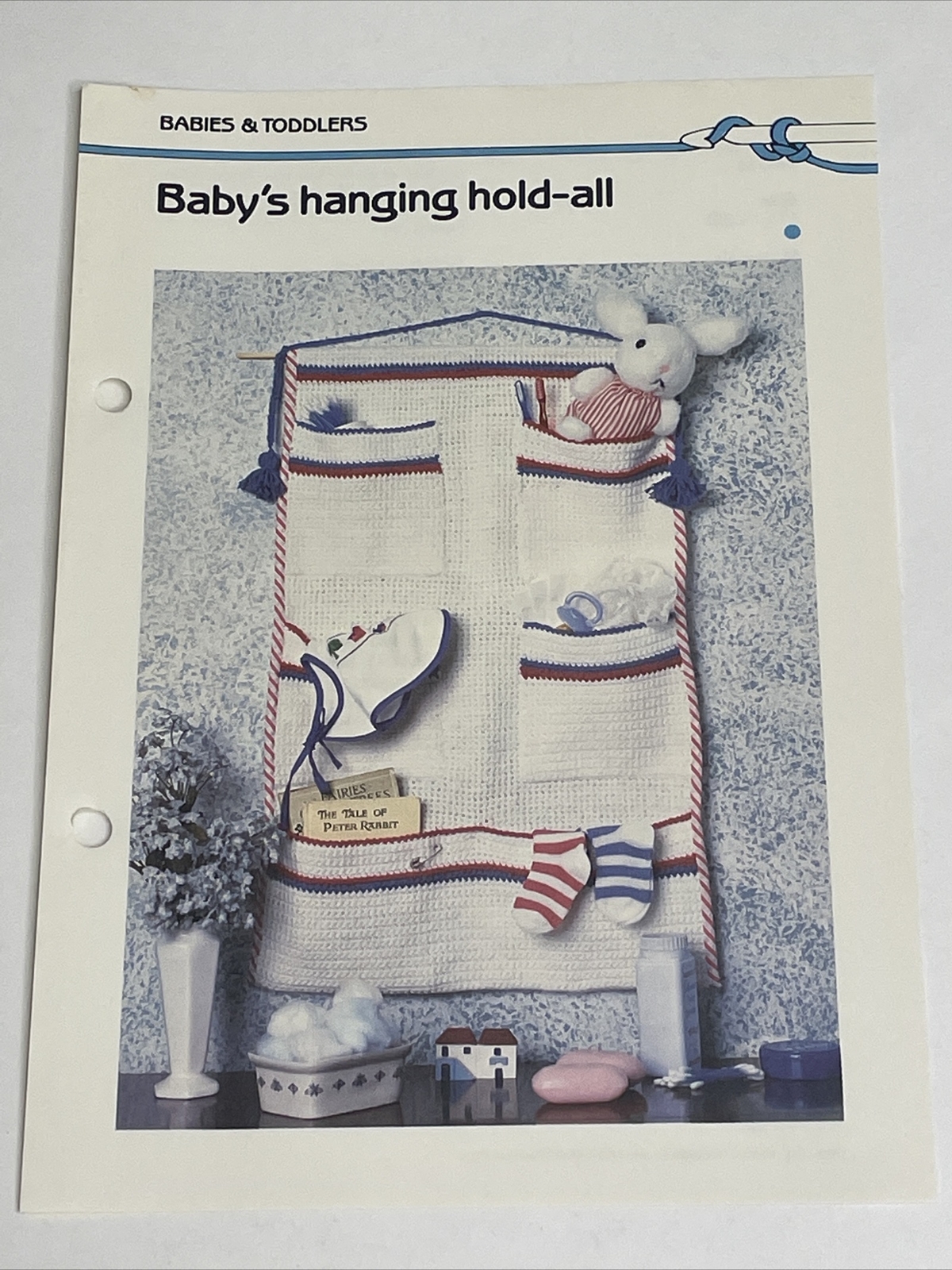 Baby's Hanging Hold All Organizer Crochet Pattern Marshall Cavendish