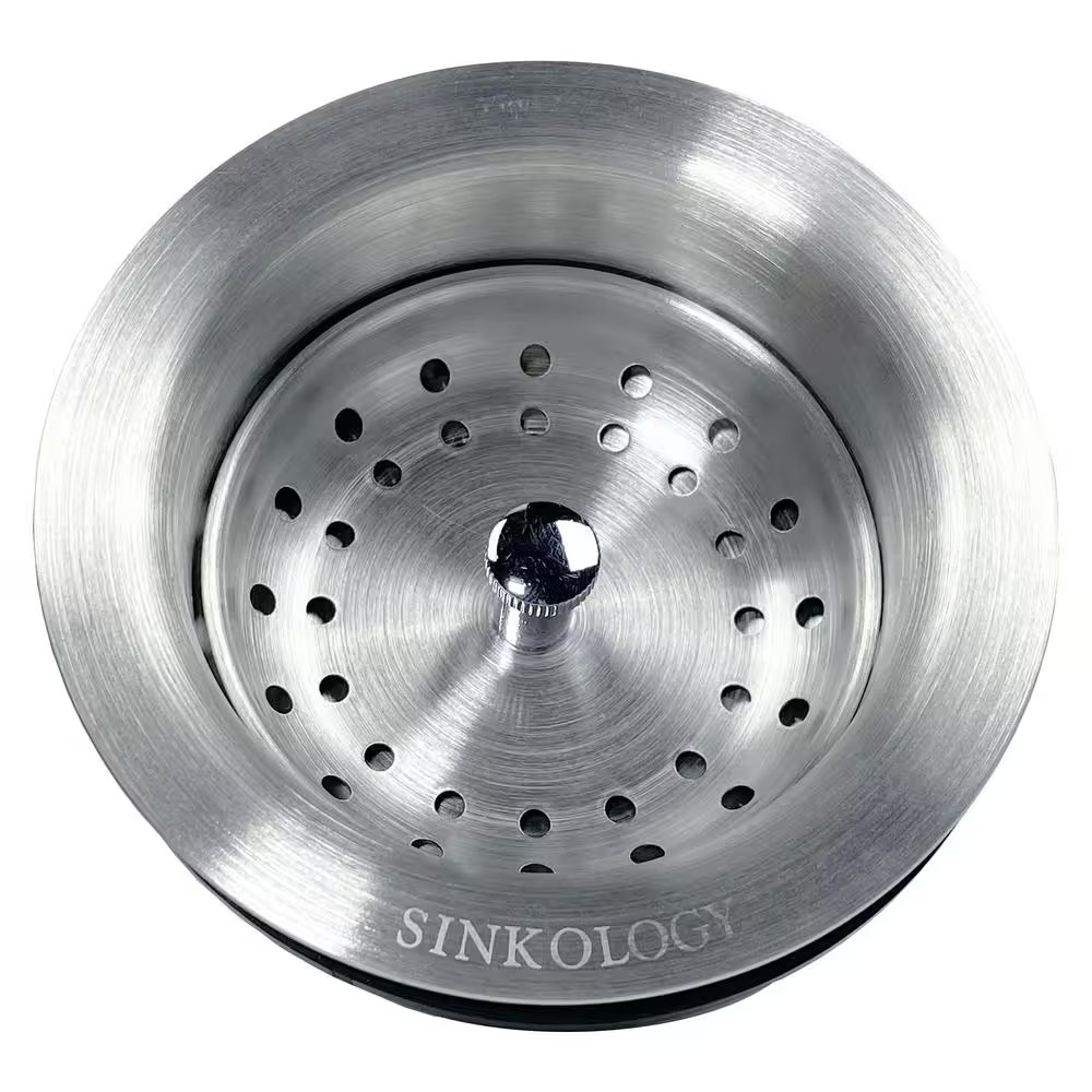 SINKOLOGY SinkSense 3.5" Heavy Duty Basket Strainer Drain Basket Stainless Steel
