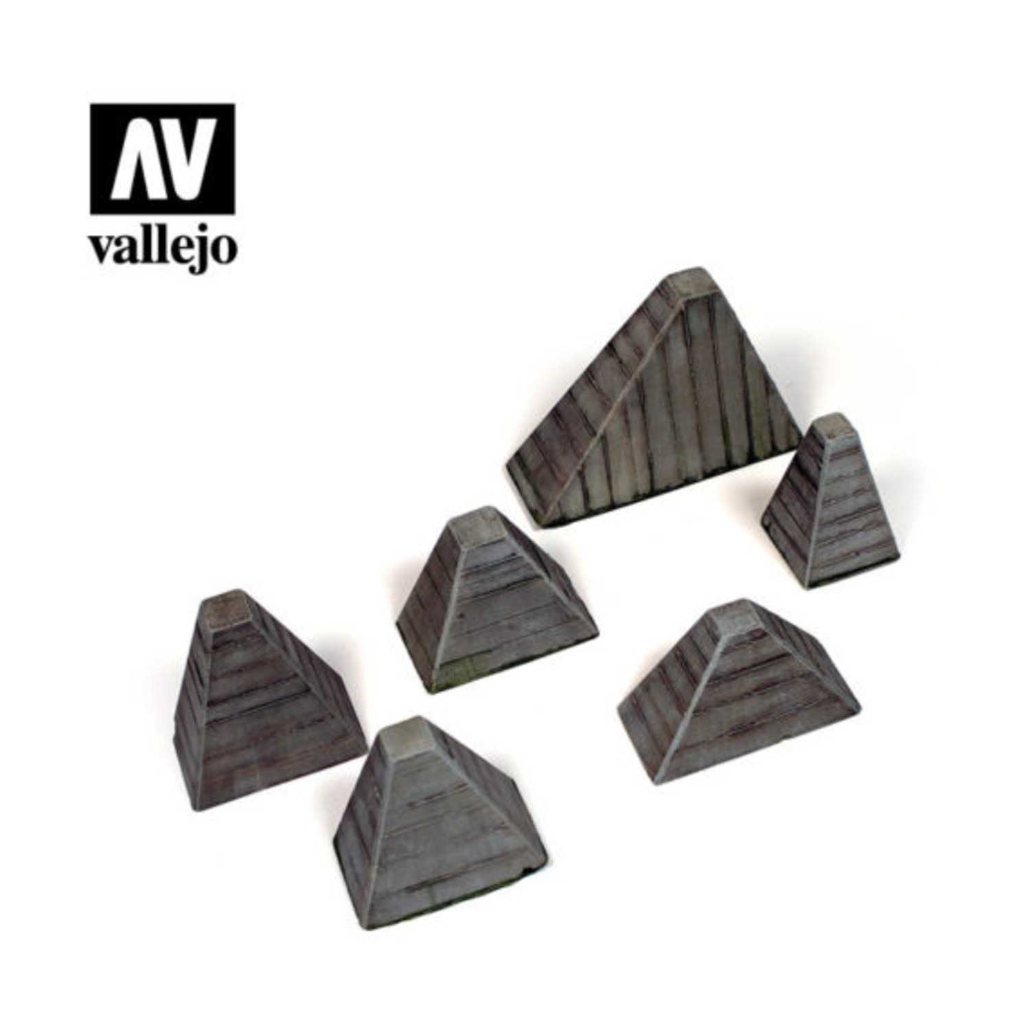 Vallejo Modelling Supplies Hockerhindernis (Anti Tank Barriers) Pack New