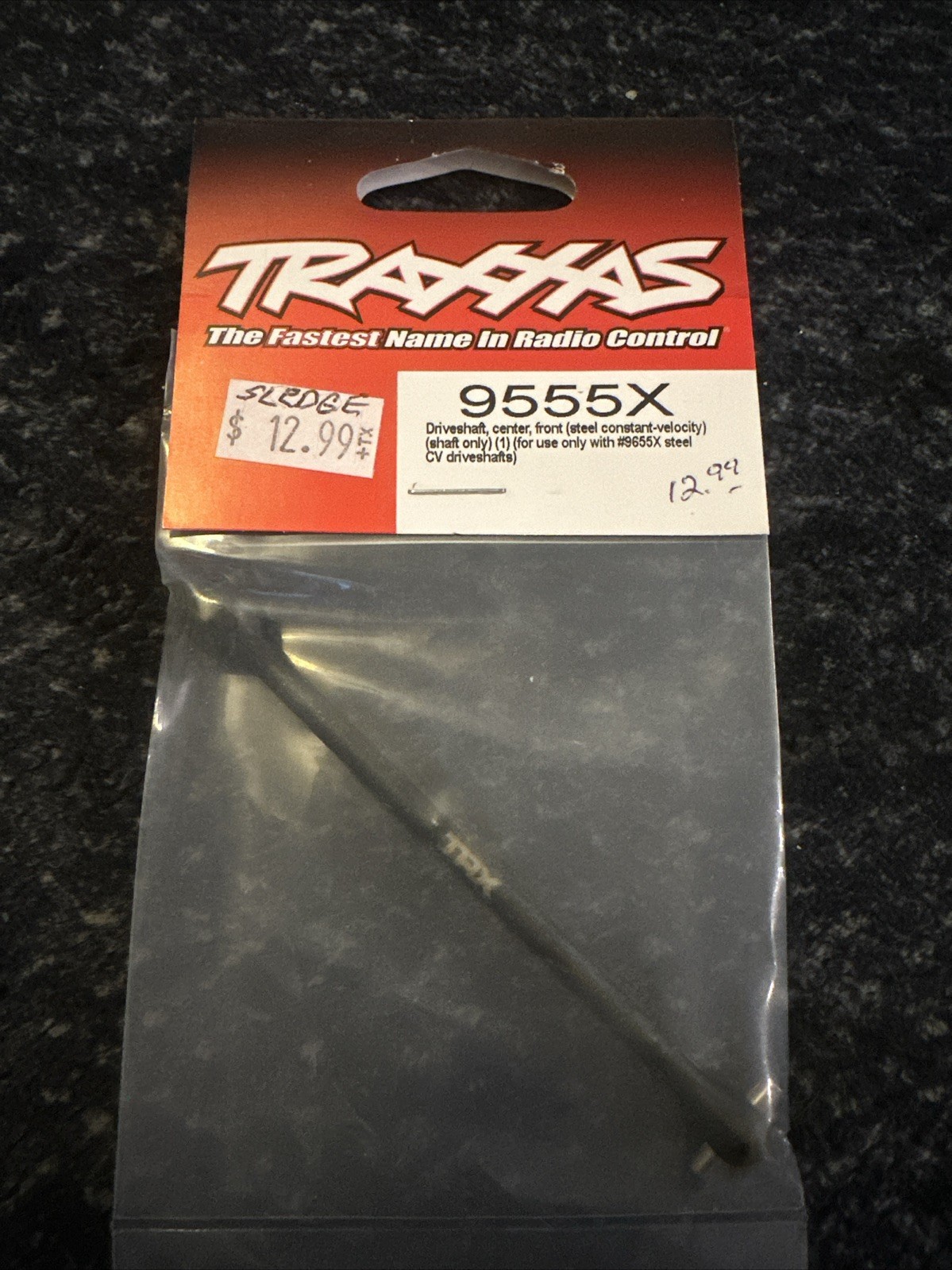 Traxxas 9555X Driveshaft Center Front Steel Constant-Velocity Shaft Only Sledge*