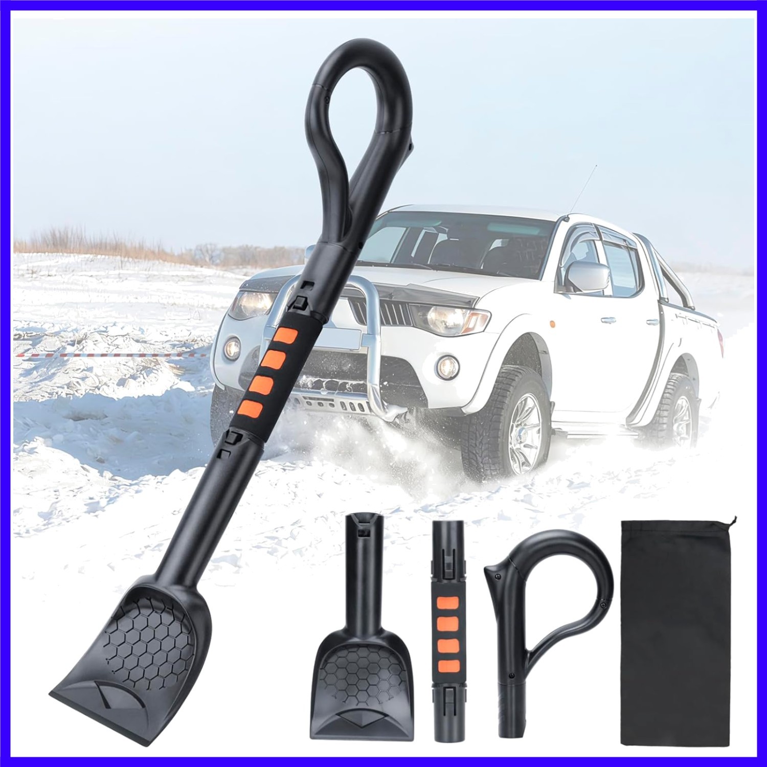 25.8'' Larger Ice Scrapers for Car Windshield | Dang Near Indestructible Ice ...