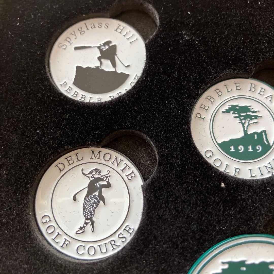 PEBBLE BEACH golf marker set