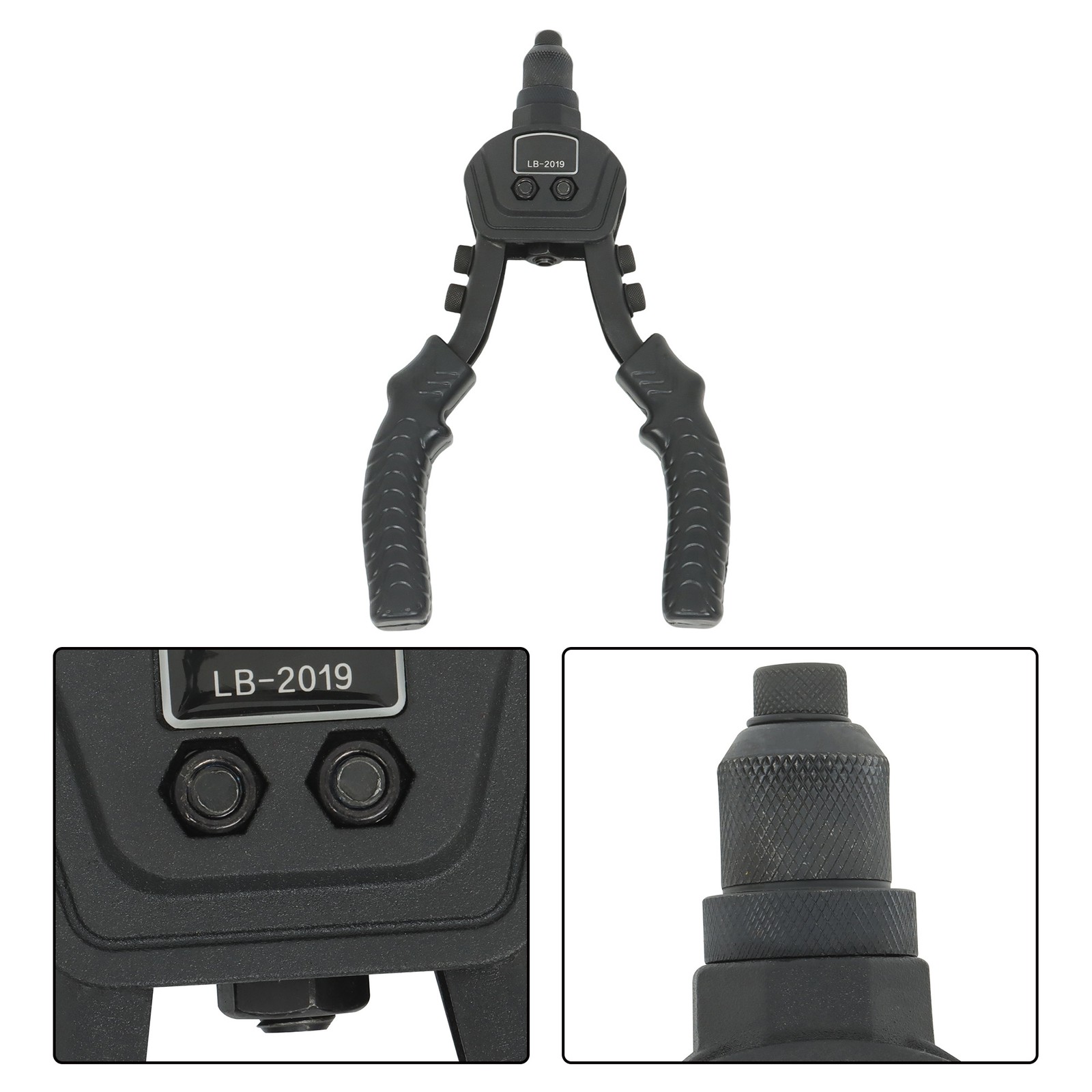 1/4 Pop Rivet Gun Kit with 200 Blind Rivet and 5 Interchangeable Rivet Head
