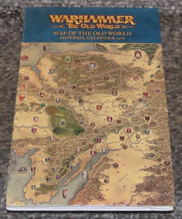Warhammer Map of the Old World Imperial Calendar 2278 Games Workshop BNIB New FW