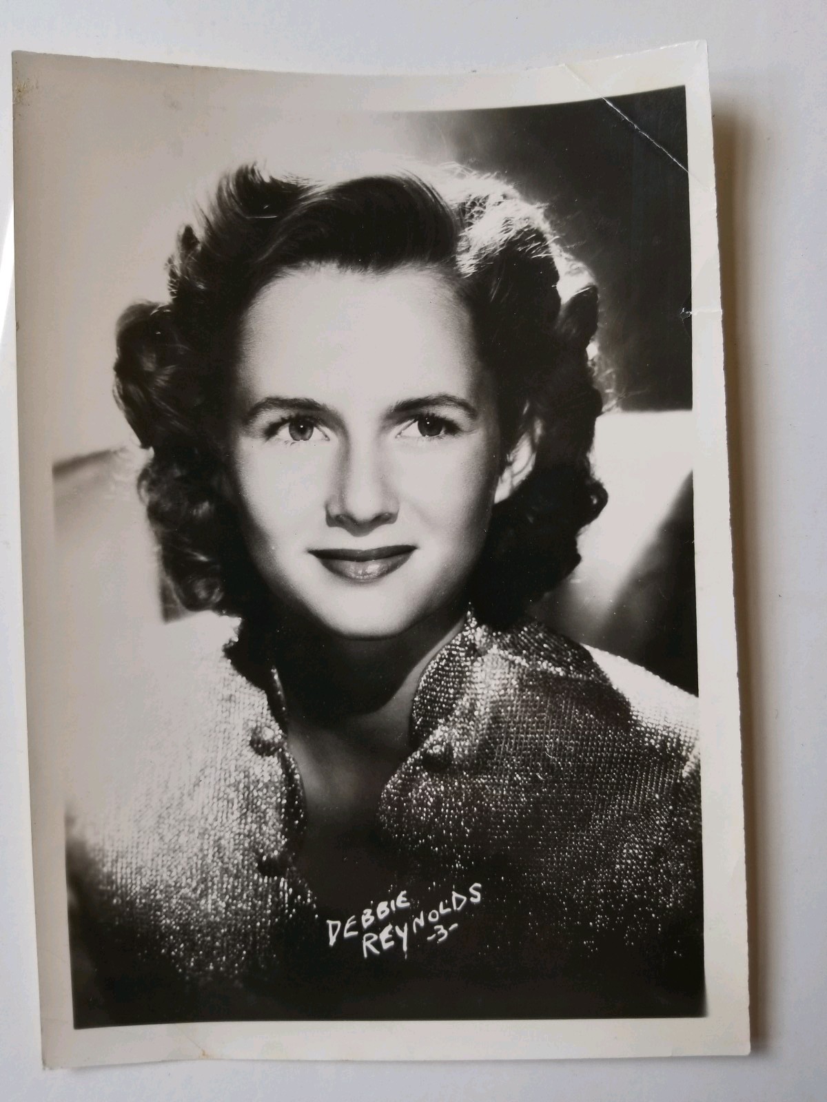 Debbie Reynolds Actor Photographed Lettering