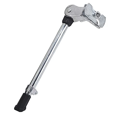 Bike Kickstand, Adjustable Aluminium Alloy Side Standing Support Foot Silver