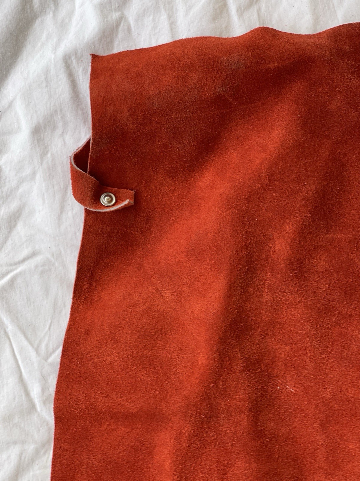 Rust Suede Leather Welding Work Chaps Very Good Condition