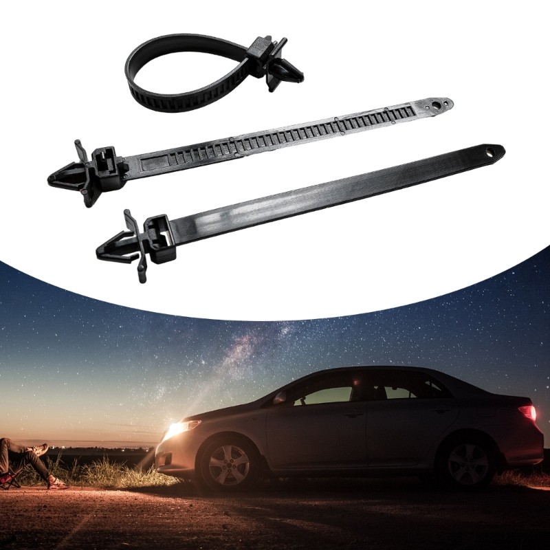 100pcs Self-locking Cable Tie Car Chassis Bundling Wire Harness Clips Fasteners