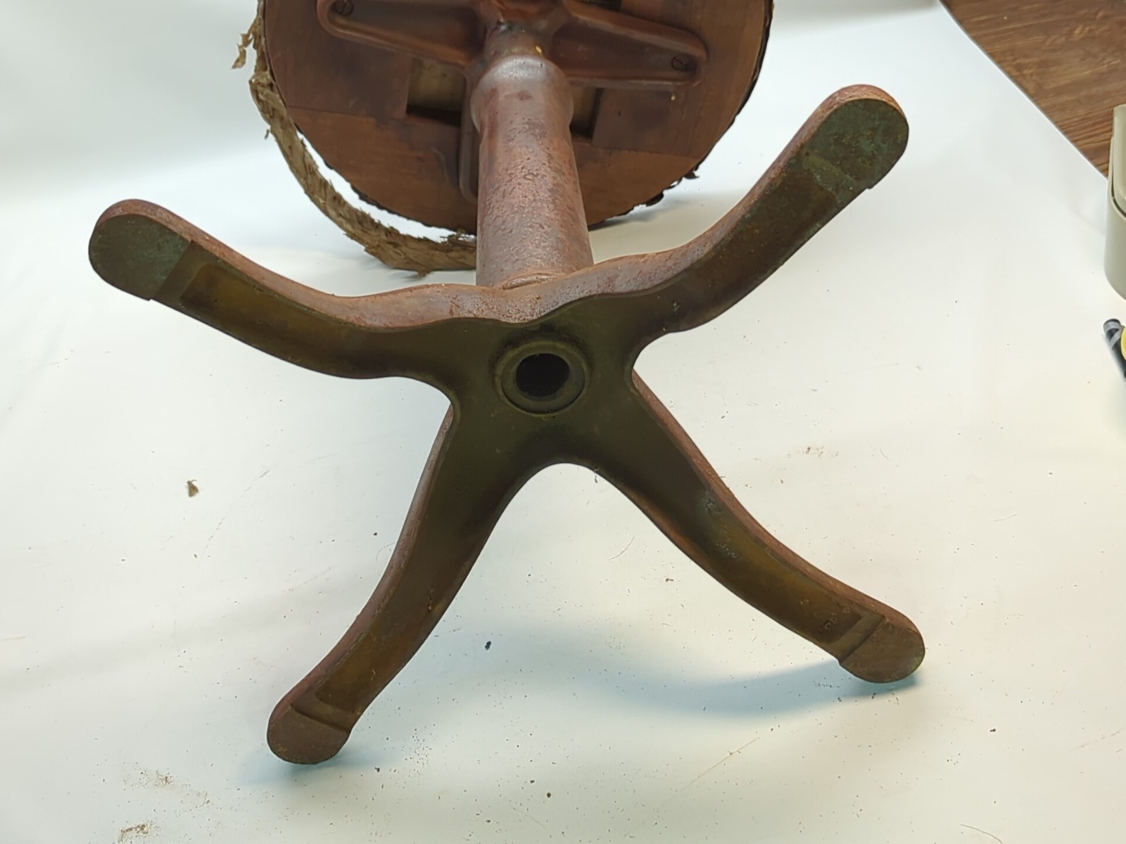 Vintage American Optical Co Optometrist Adjustable Industrial Stool Seat