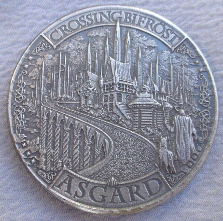 1 oz. ASGARD Mythical Cities Series ODIN antiqued UHR rounds .999 fine silver