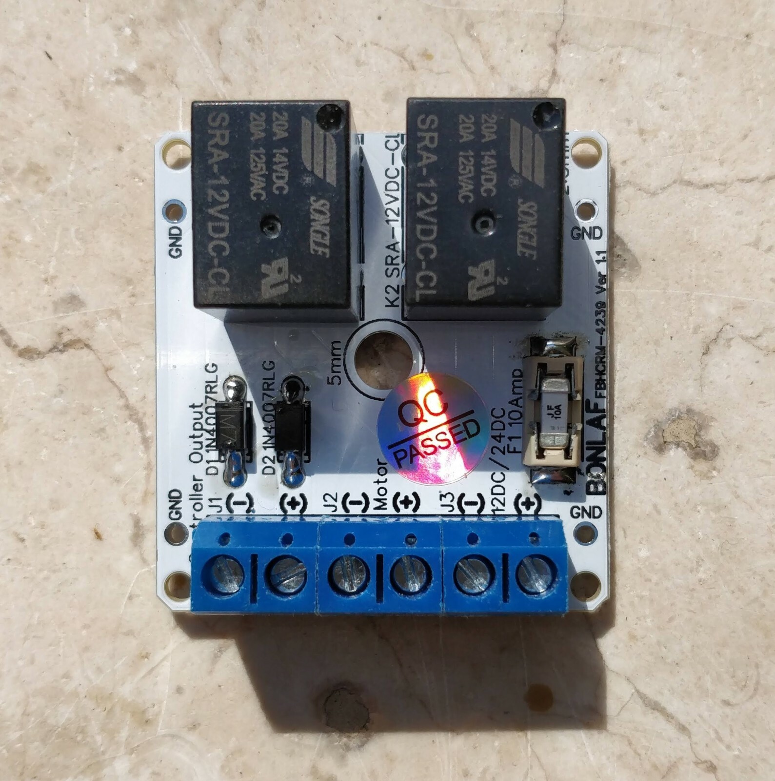 Single Channel Relay Module Solar Panel Sun Tracking Control Brd DIY 12V 24V 10A