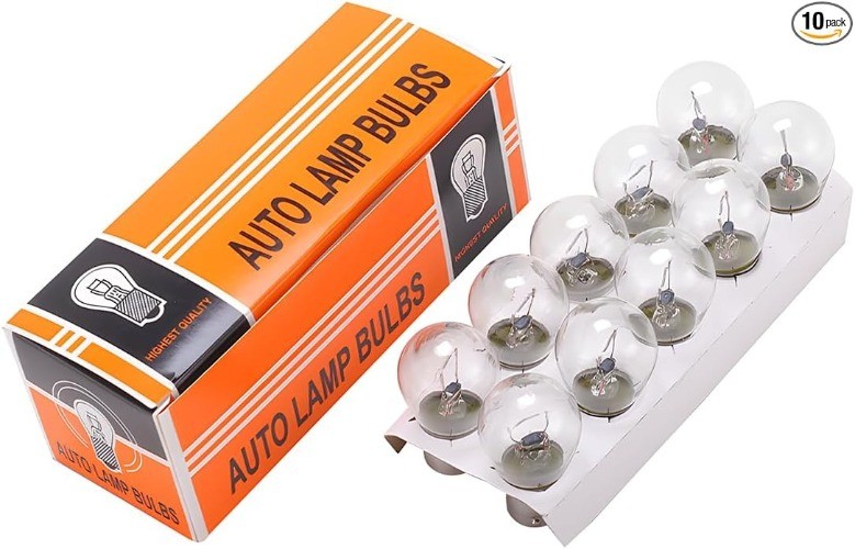 10 PCS Car Brake Bulb, 12V 21W Auto Brake Flat Angle Single  Color: Flat Angle