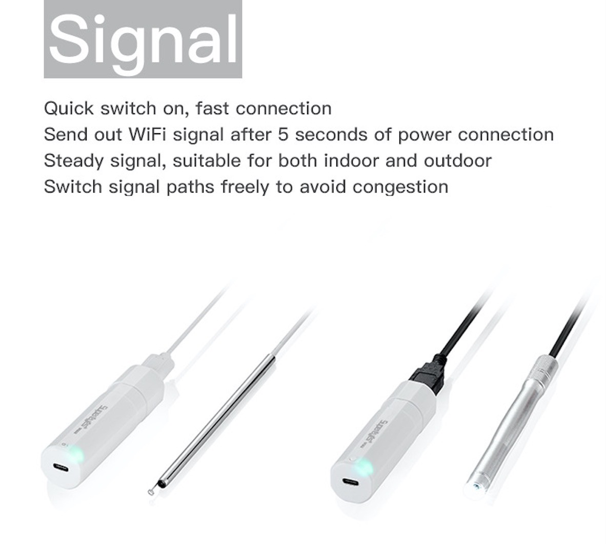 Supereyes W002 WiFi-box Connect USB Video device to Smartphone iOS/Android