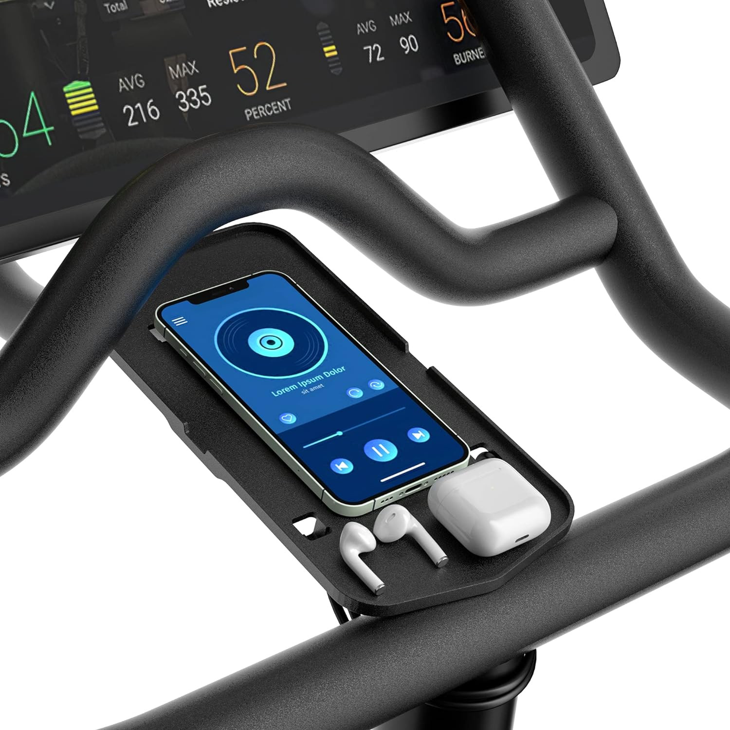 Phone Holder for Peloton Bike & Bike+ Accessories, Bike Handlebar Stable Anti-Sl