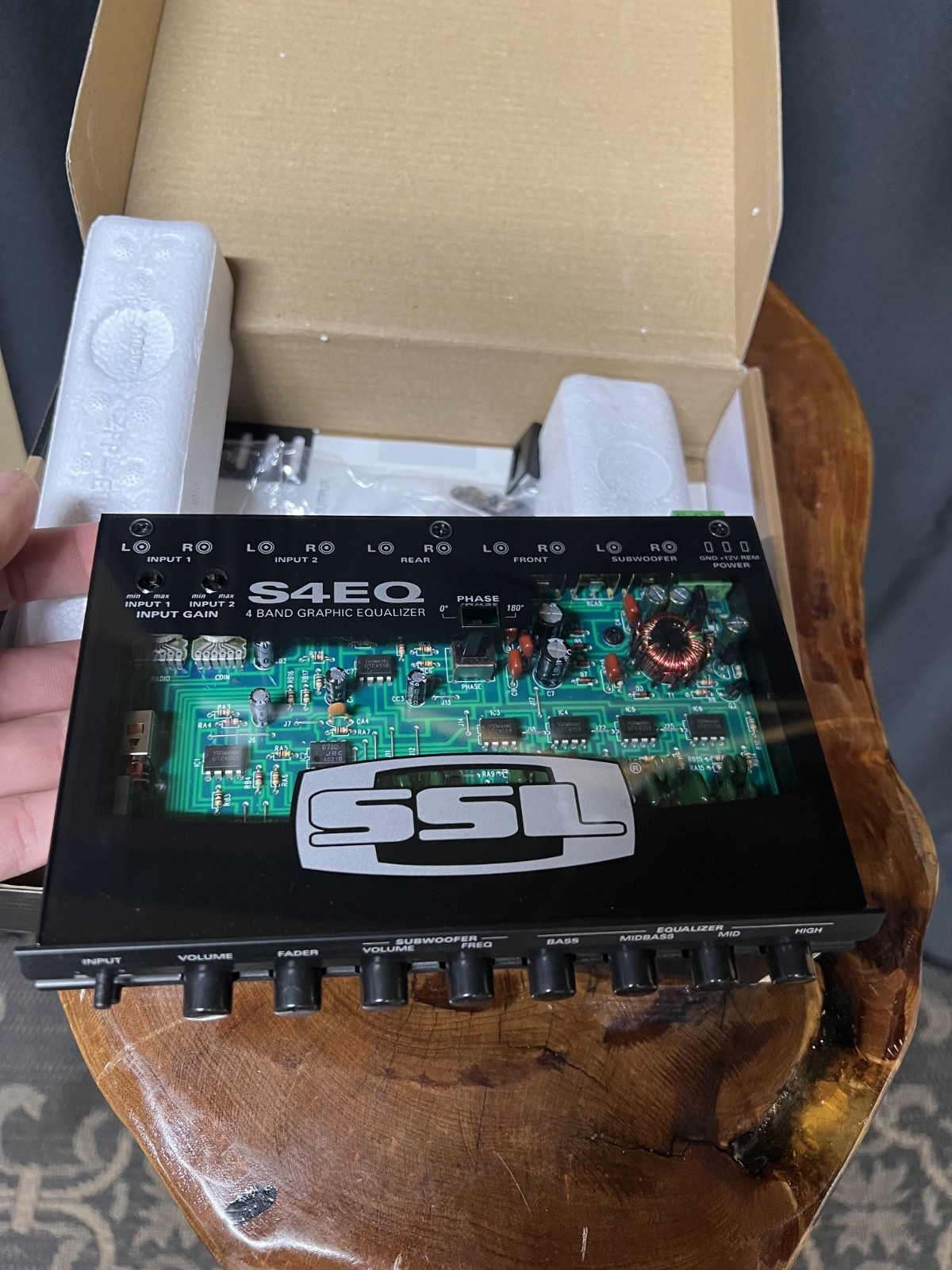 s4eq ssl 4 band preamp equalizer with subwoofer output