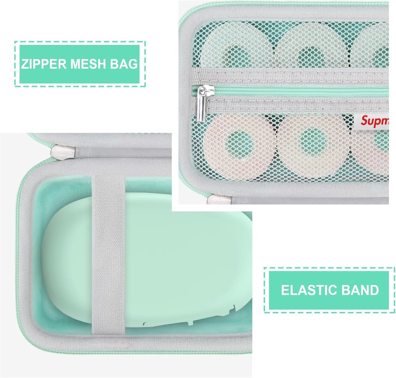 Hard Carrying Case for SUPVAN E10 Bluetooth Label Maker Machine, Green1