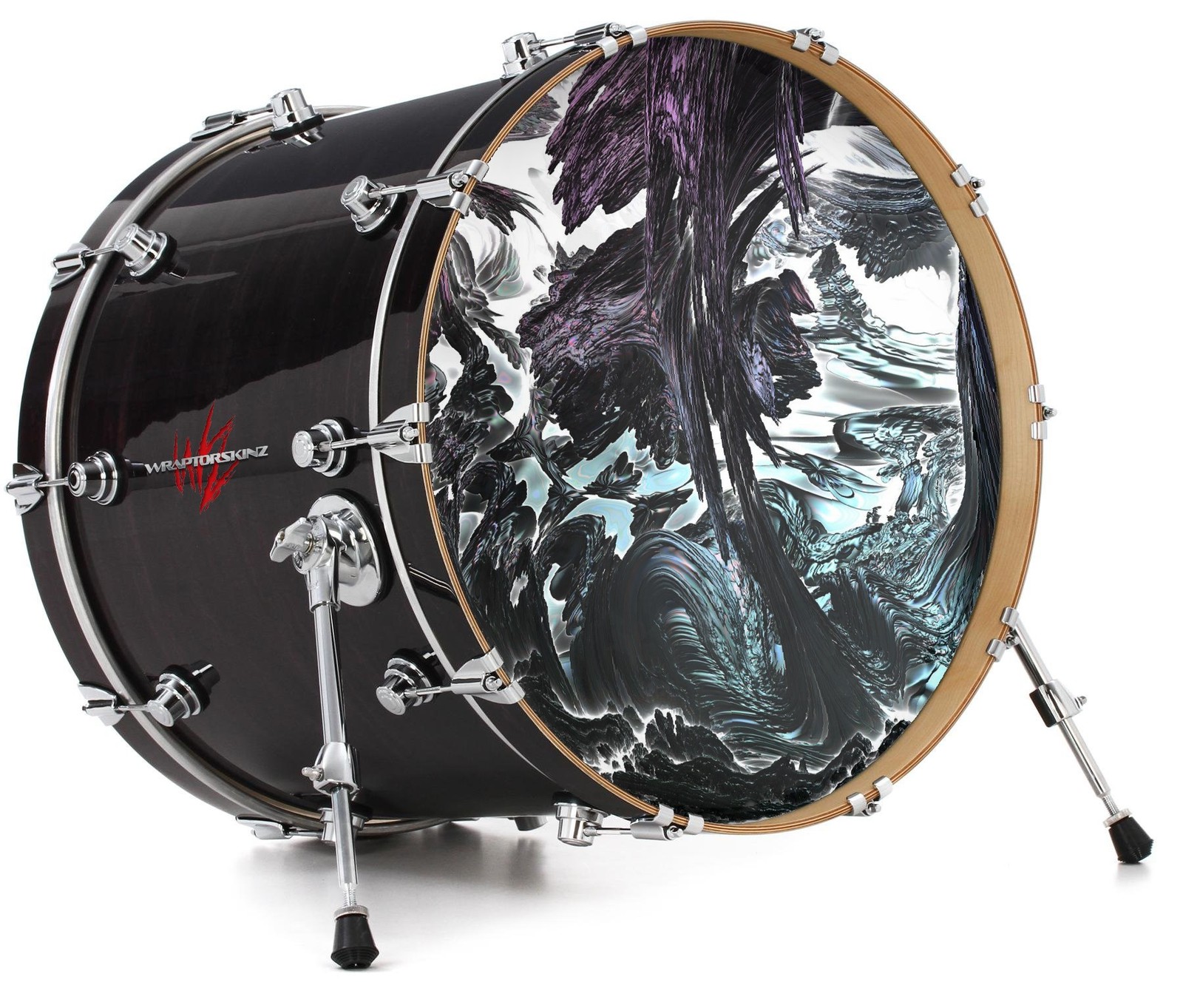 Vinyl Decal Skin for 24" Bass Kick Drum Head Grotto