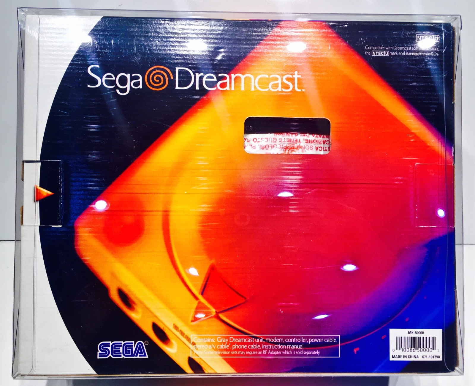 1 Console Box Protector For SEGA DREAMCAST Console Boxes NTSC Clear Display Case