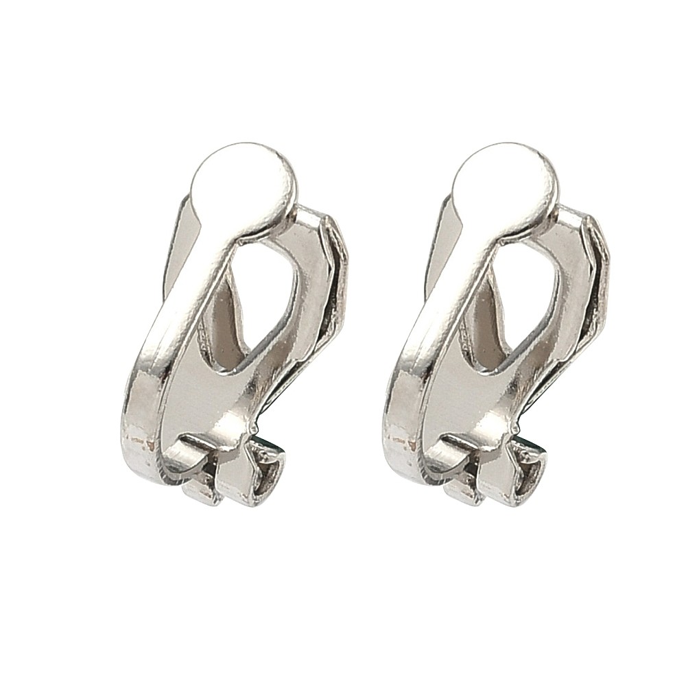 300x Non-Pierced Ear Clip Converter Clip-On Earring Findings for Jewelry Making