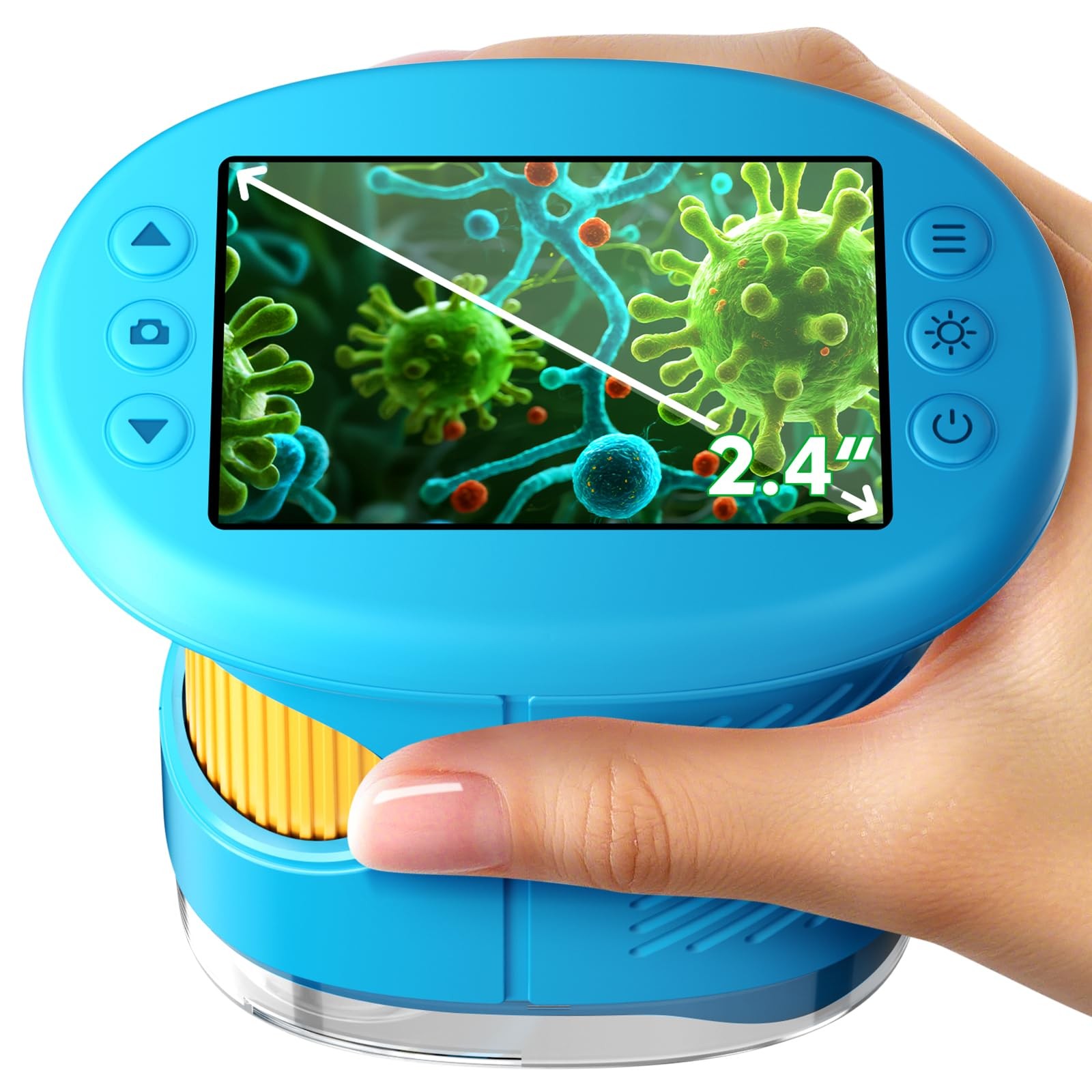 4K 1000X Digital Microscope for Kids with 32G Card, Long Distance Viewing & 2...