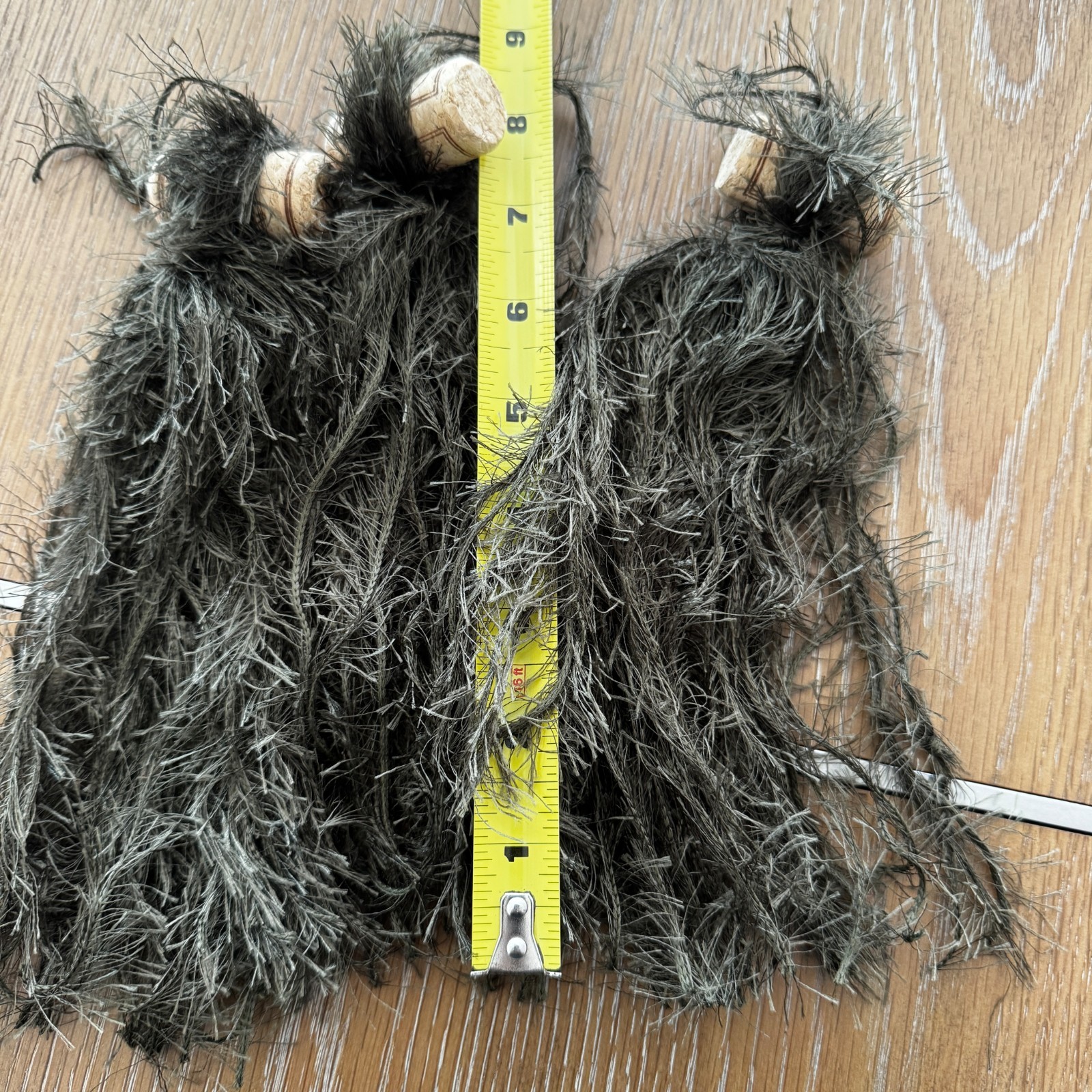 Spawning Mops 3-Pack 8" Long Dk Green Polyester Eyelash Yarn - Aquariums Ponds