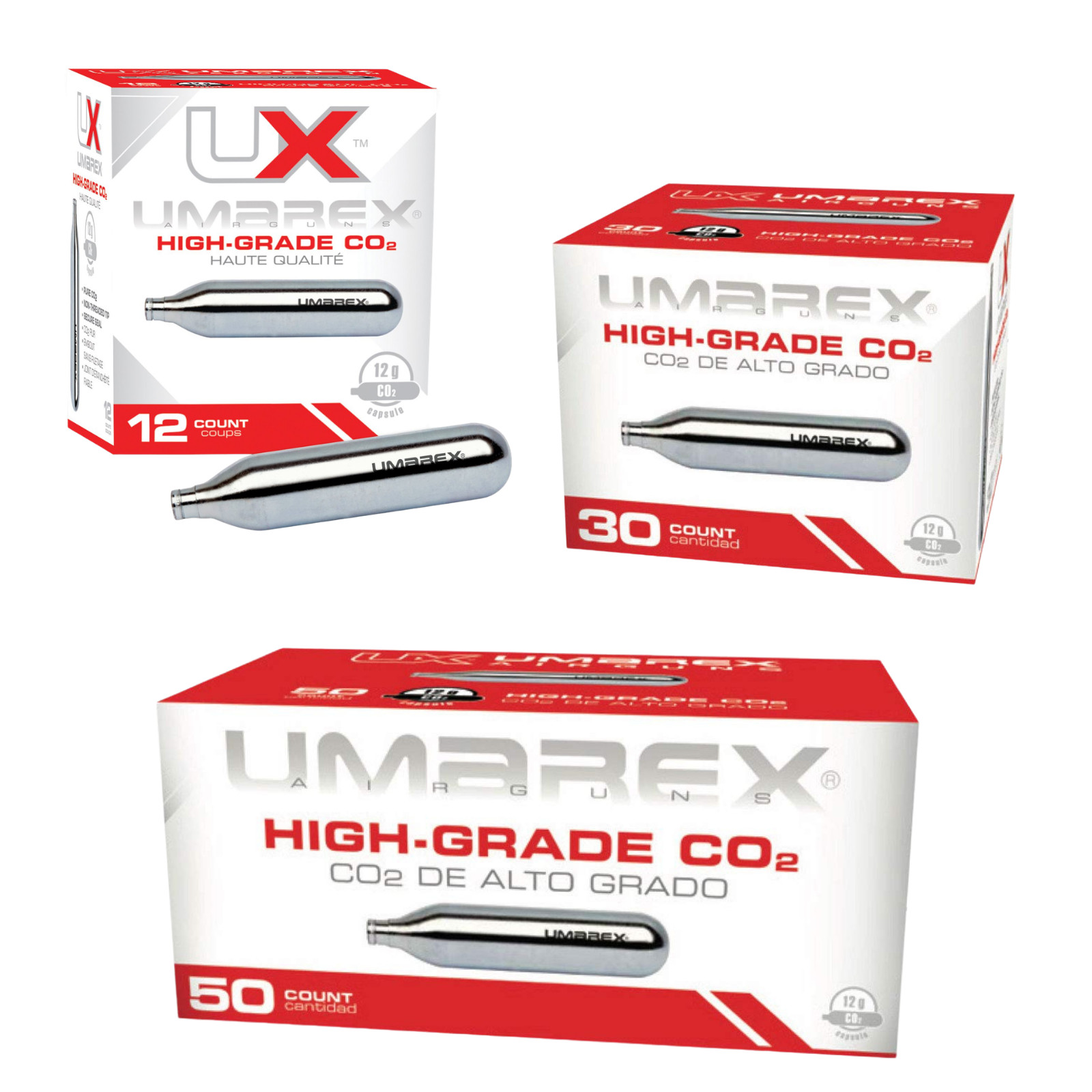 Umarex High-Grade CO2 Cartridges for Pellet Guns, BB Guns and Airsoft Guns