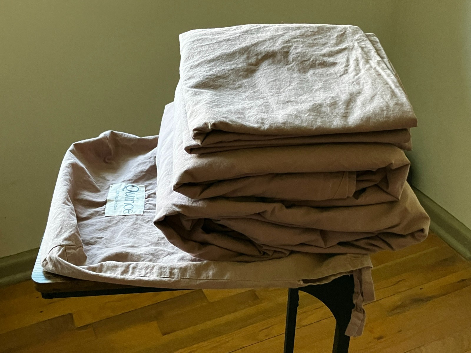 FIG, Quince Cal King Sheet Set Organic Brushed Cotton - PRE-OWNED