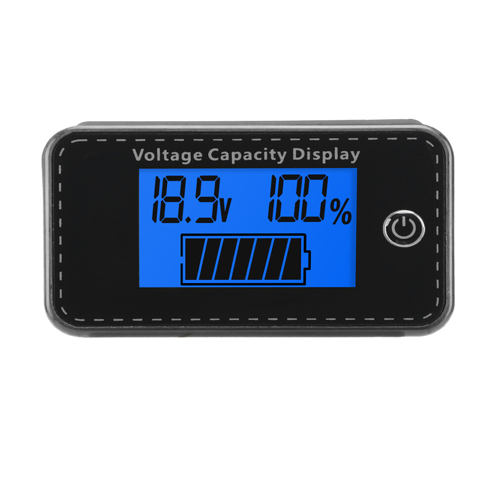 LCD Digital Battery Capacity Indicator DC 5-100V Voltmeter Voltage Meter Gauge