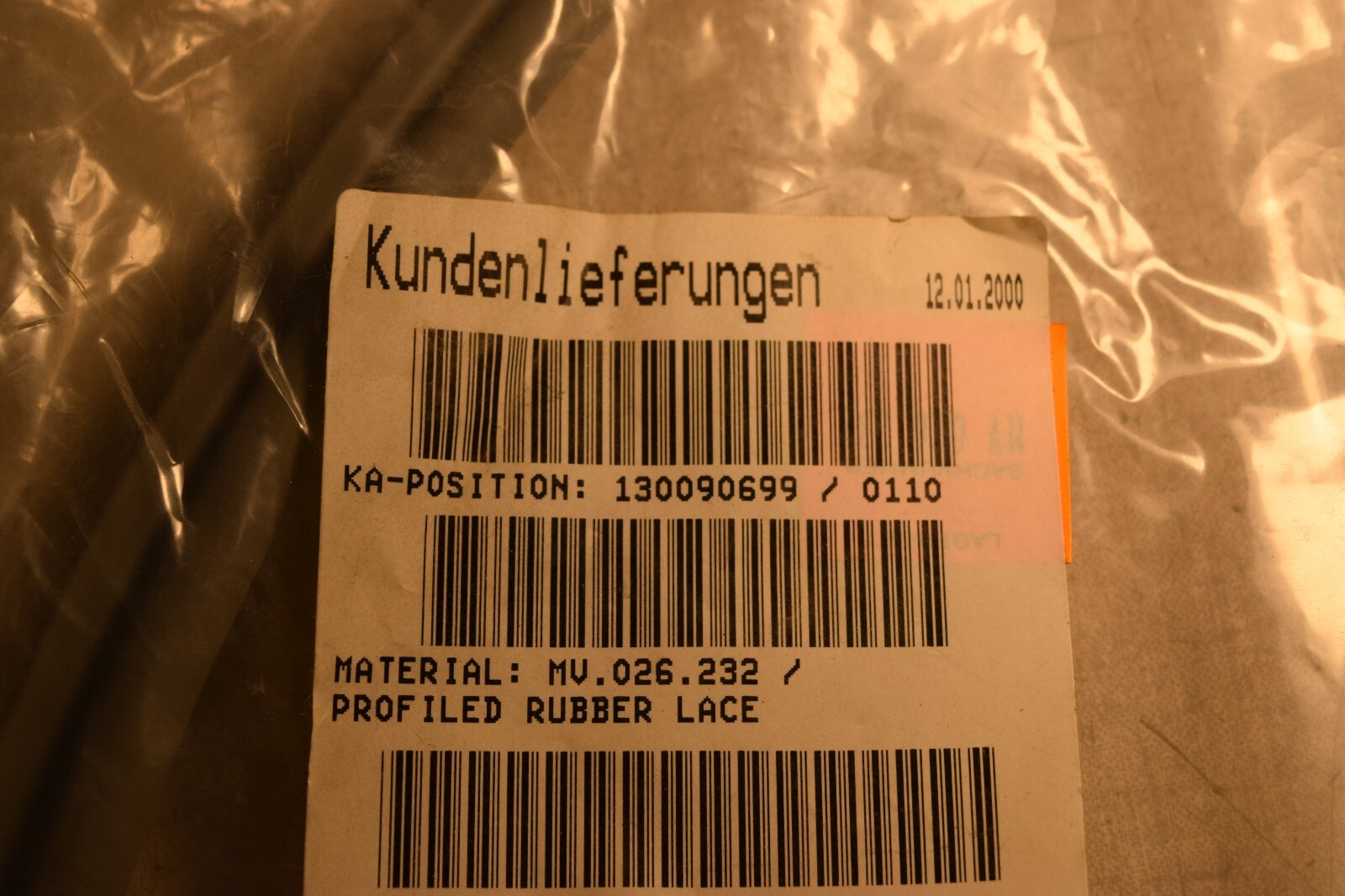 Heidelberg MV.026.232 Profiled Rubber Lace