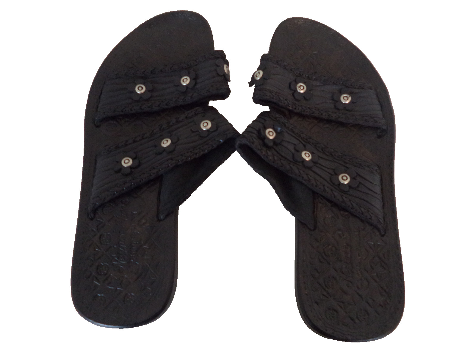 Men's Black HandCrafted Nesinco Slippers Sandals. Size 10 - USA, 43 - Euro.