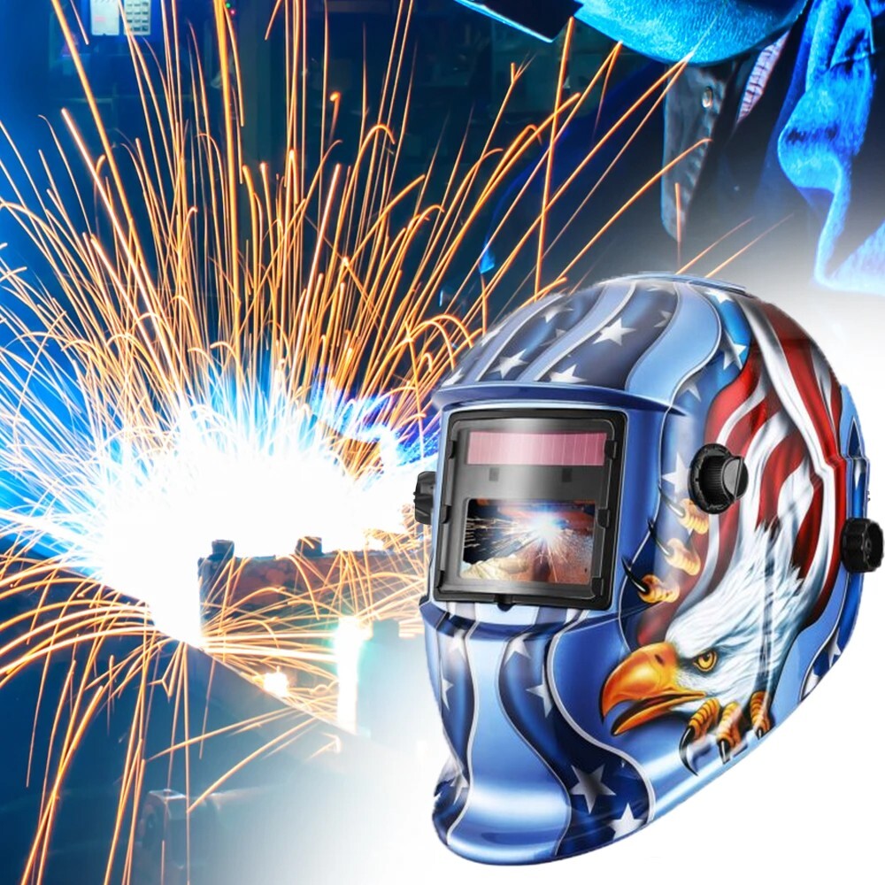 True Color Helmet Large Viewed Solar MIG Welder Auto-Darkening Welding Helmet