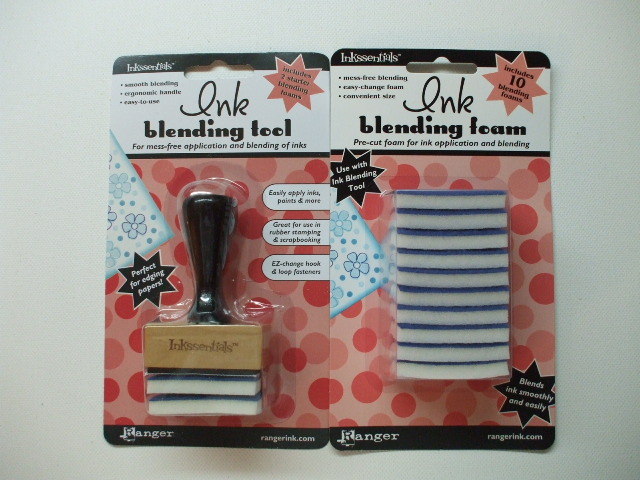 Ranger Inkssentials Blending Tool with 2 Foams or pkg of 10 Ink Blending Foams
