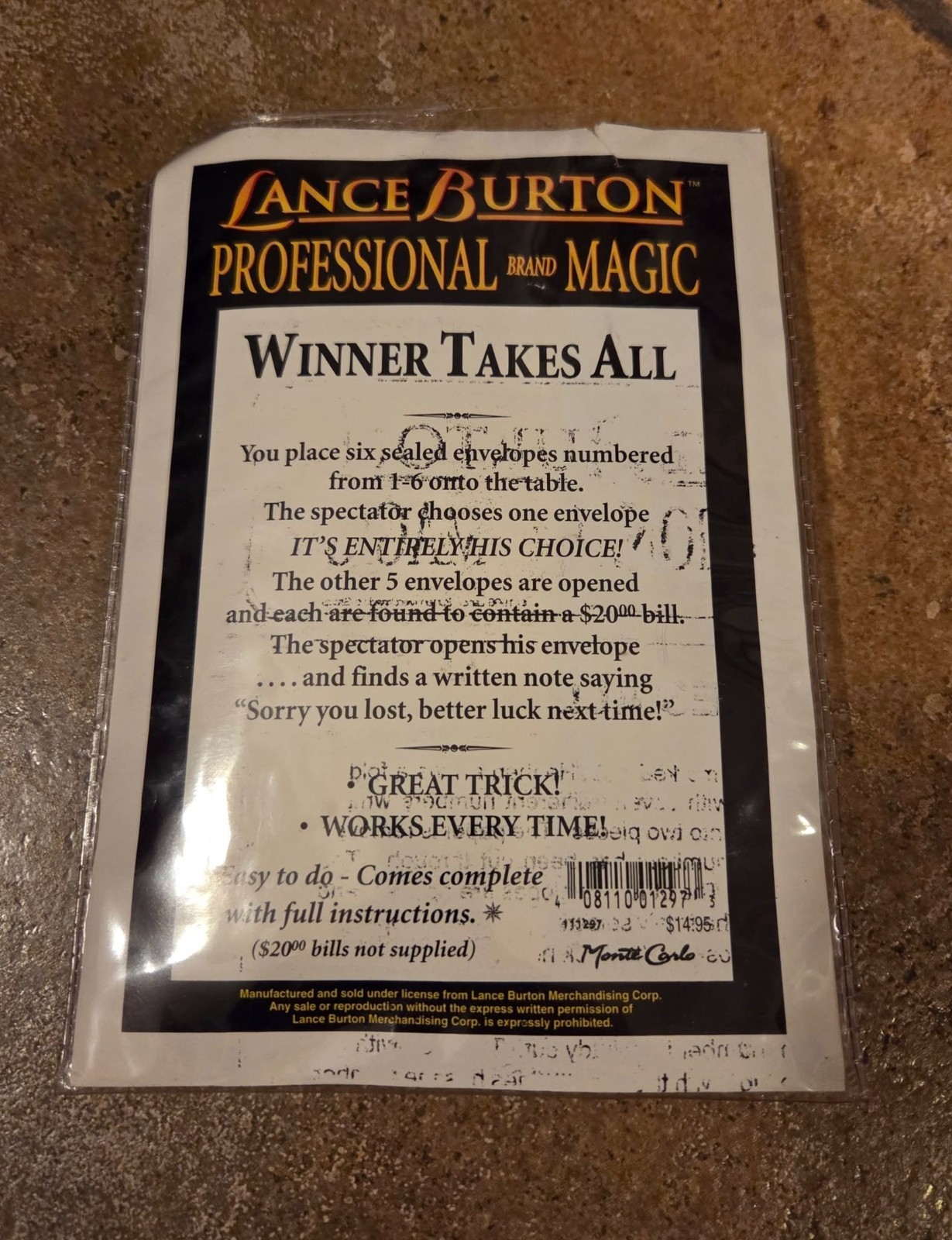 Lance Burton Winner Takes ALL Magic Mentalism Tricks