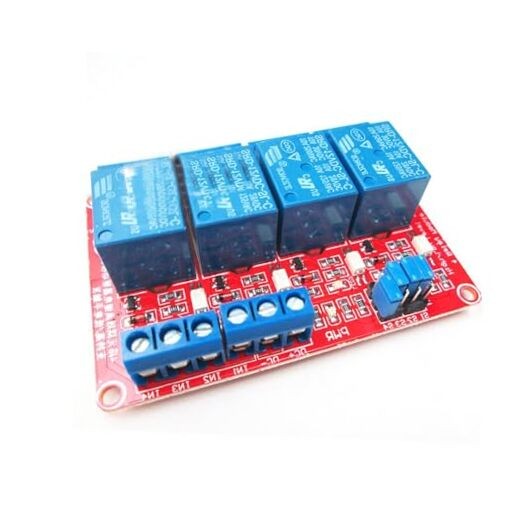 12v Relay Module 4 Channel with opto-Isolated high and Low Level Trigger for