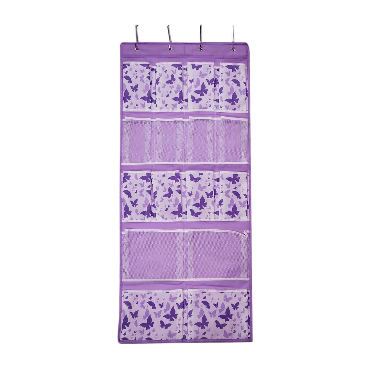 16 Pockets Over Door Hanging Storage Organizer with 4 Kinds Pouches for Shoes...