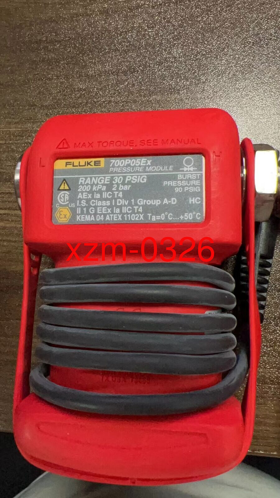 Used  Fluke 700P05Ex Explosion proof module Gauge Pressure Module (Range 30PSIG)
