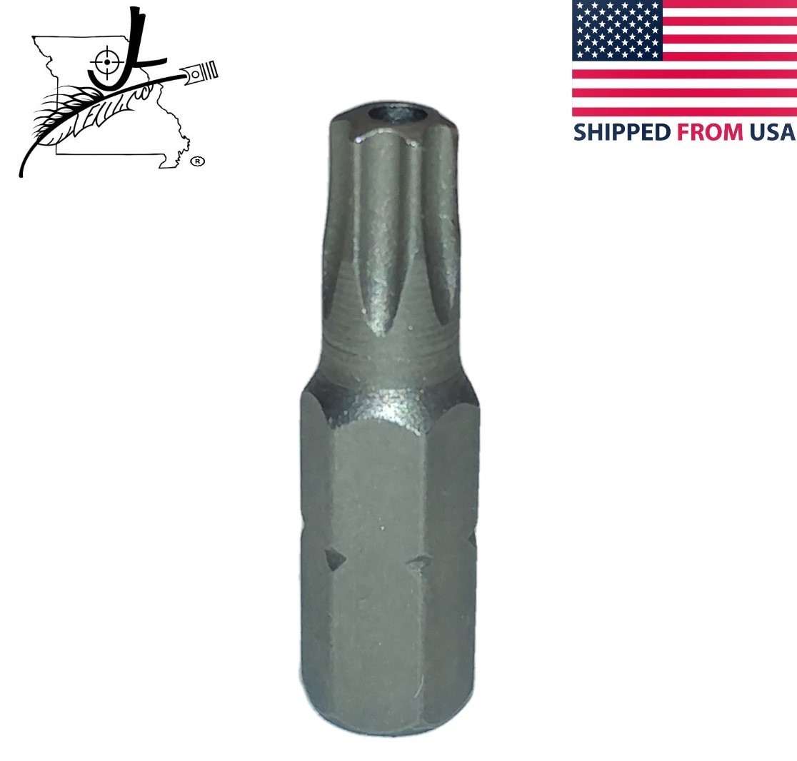 1x T27 Torx Star T 27 Security 25mm 1/4" Hex Shank Screwdriver Bit Hardened 1"