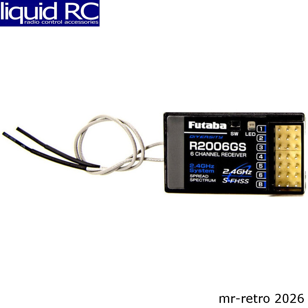 Futaba 01102200-1 R2006gs S-Fhss 2.4 Ghz System 6-Channel Receiver