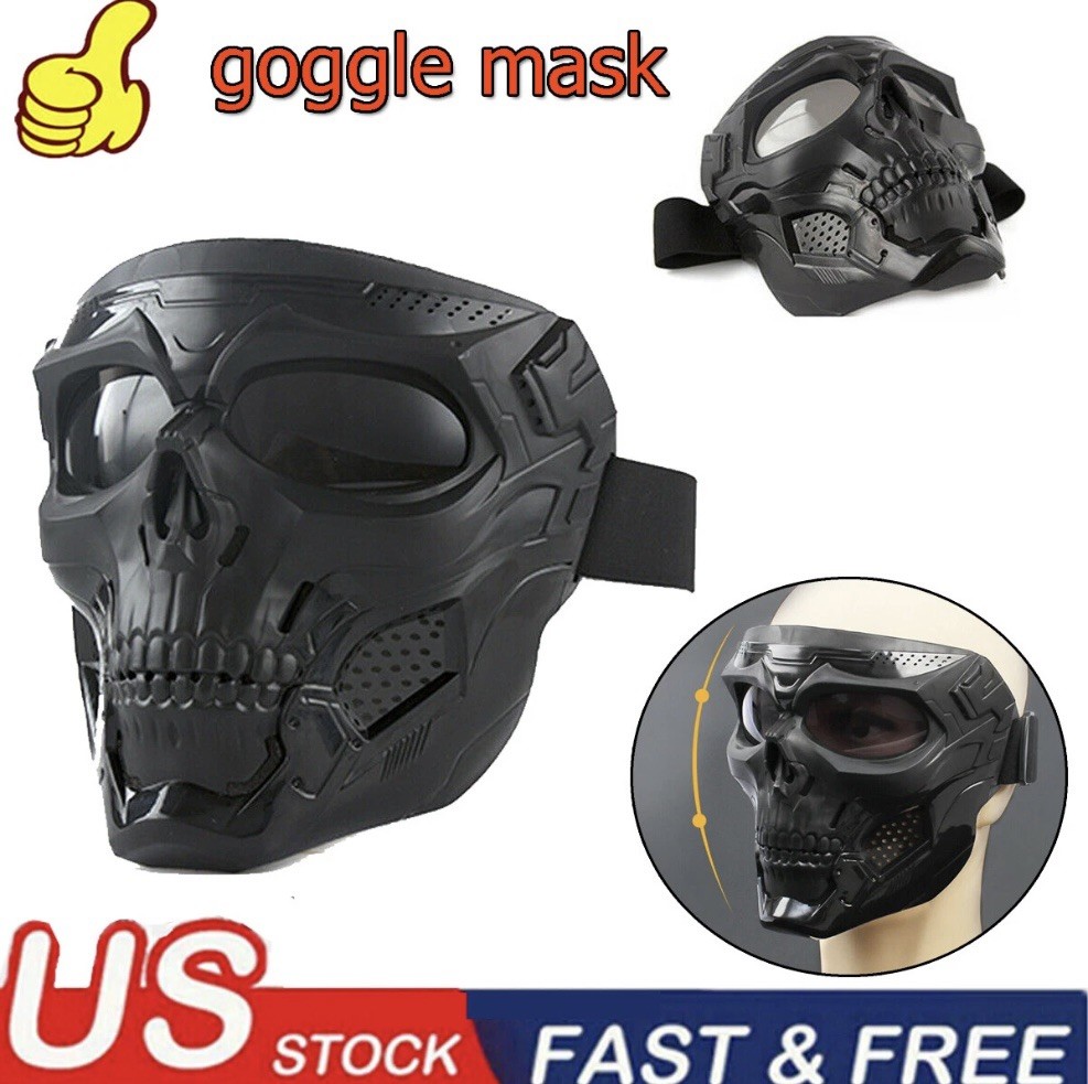 Tactical Outdoor New Airsoft Paintball Cosplay Protective Mask Skull Full Face