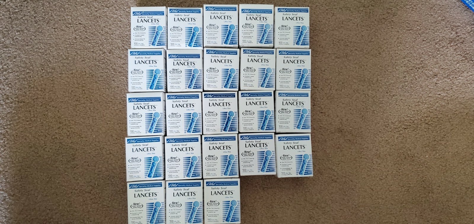 Safety Seal Lancets Ultra Thin 30g