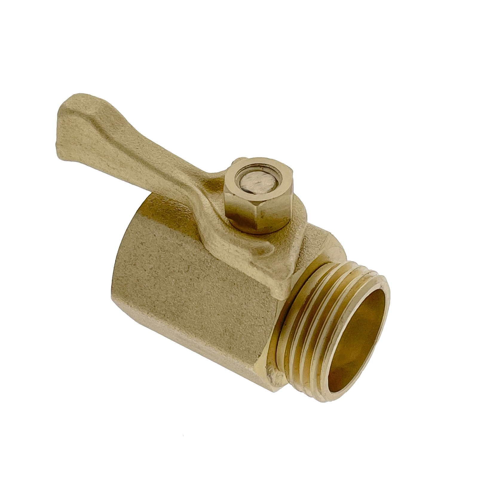 Drip Depot Solid Brass Hose Thread Shut Off Valve