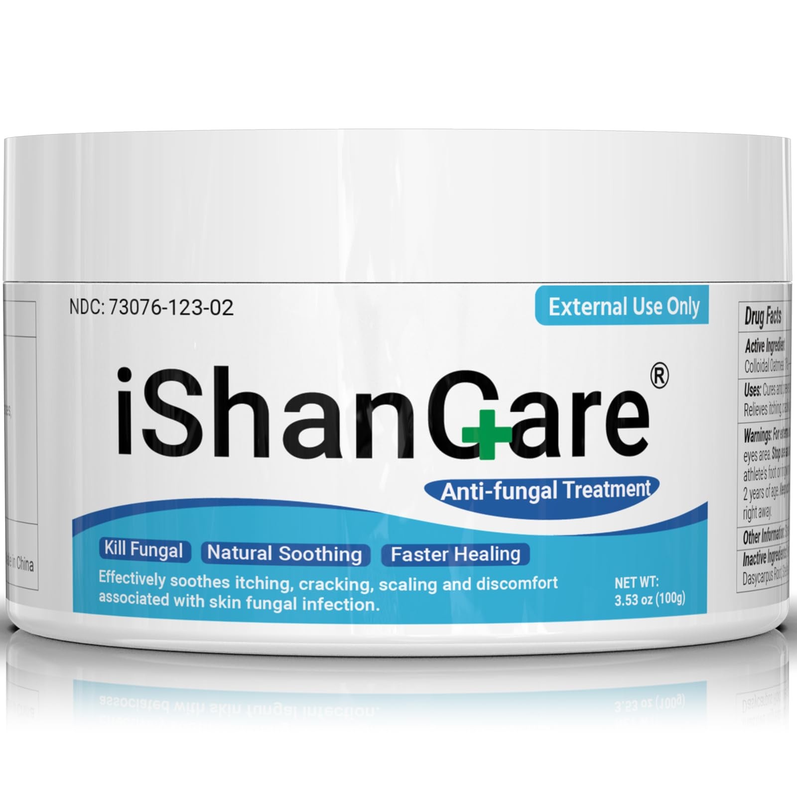 ishancare Antifungal Cream, All Natural Herbal Anti 3.53 Ounce(100g), White