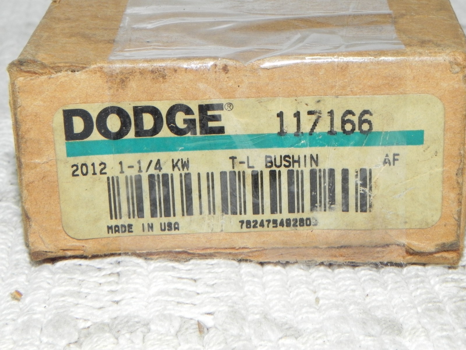 Dodge 2012 x 1-1/4 KW 117166 Taper-Lock Bushing 1-1/4" Bore