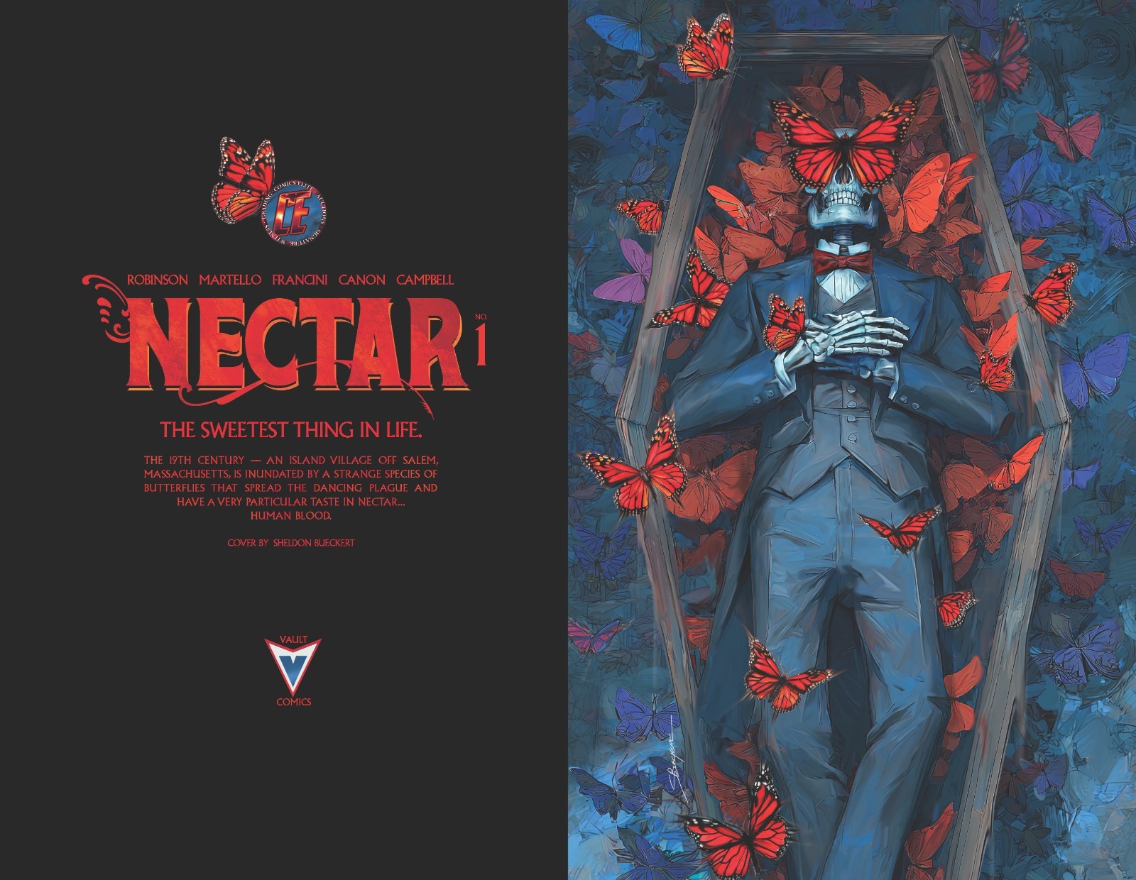 NECTAR #1 Sheldon Bueckert Variant Cover (B) Vault Comics 2026 LTD 500 PRESALE