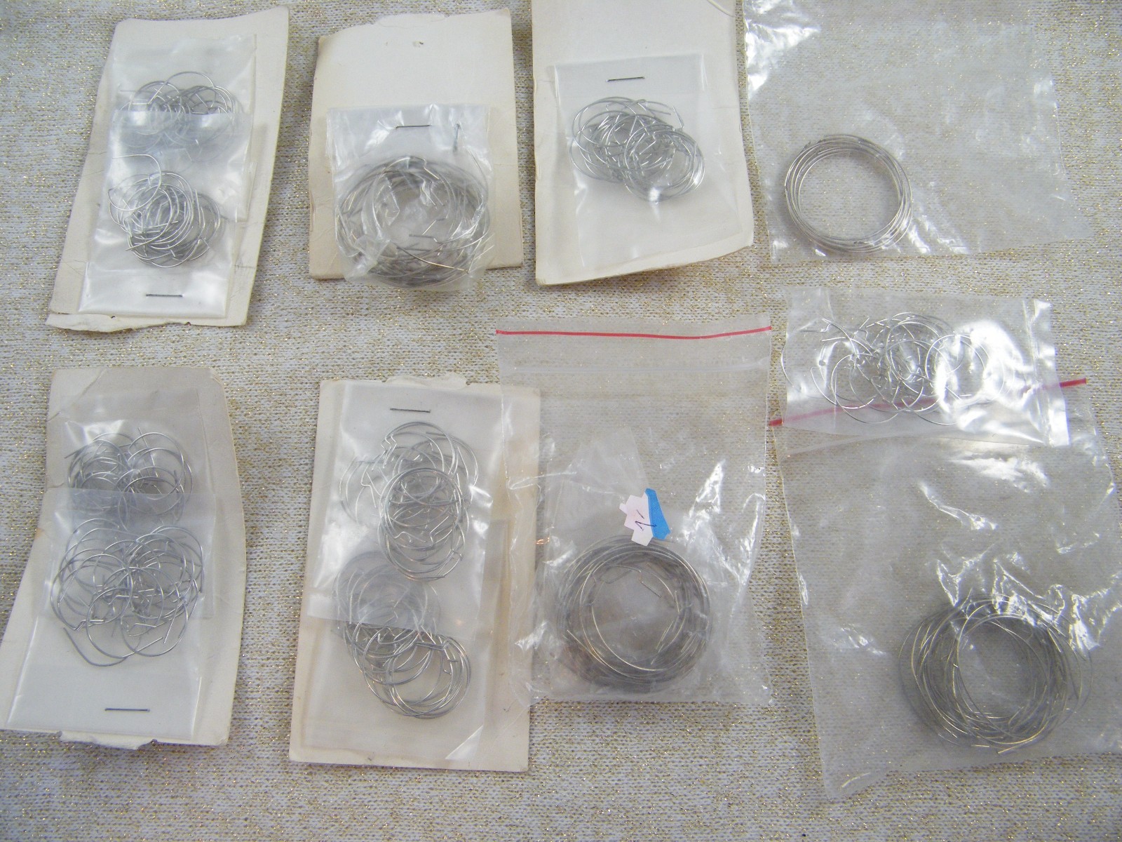 LOT OF SILVER TONE ~ PIERCED LOOK ~ HOOP EARRINGS