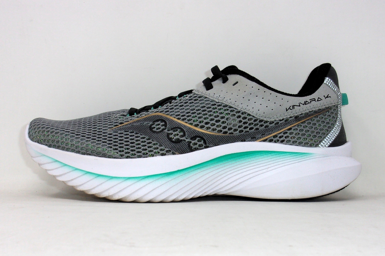 Saucony Men's Kinvara 14 Sneakers, Fossil/Palm, 8.5 US, USED